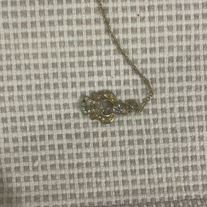 Gold angel necklace